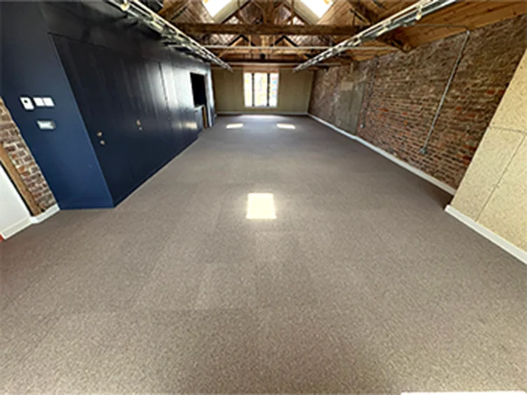 Commercial carpet tiles fitted by Discount Carpets