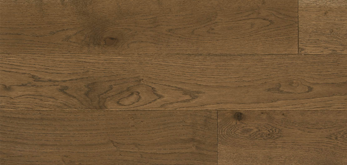 Smoked fumed oak engineered wood close up